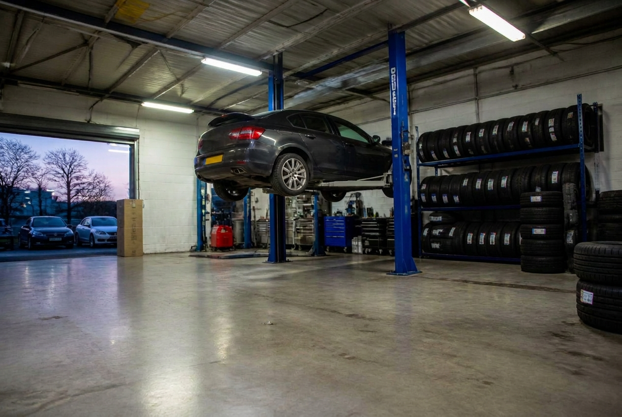 Bandenmontage in de werkplaats van BandenPoint AutoCenter Breda